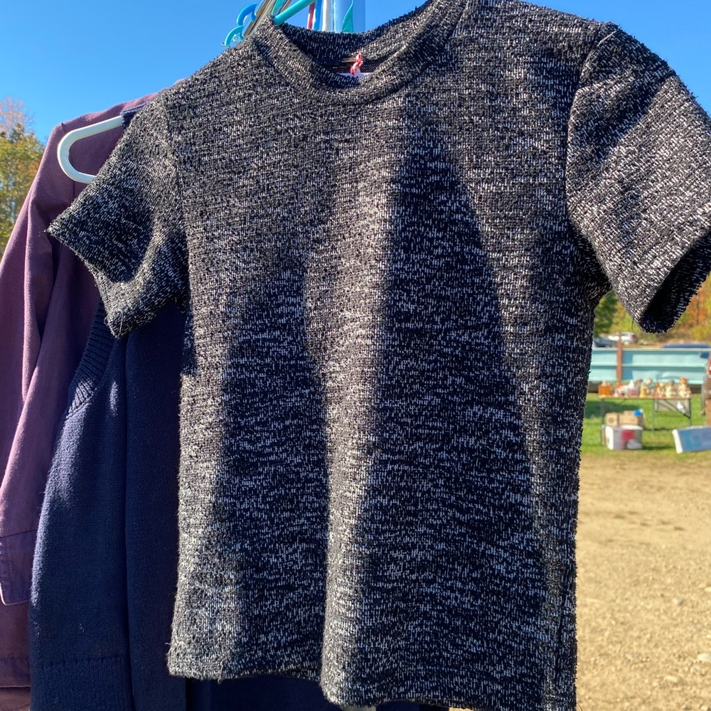 Free people mock neck sweater top.